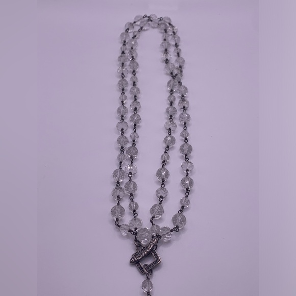 Silpada Vintage Sterling & Quartz Lariat Front Toggle Closure Necklace - Picture 6 of 16